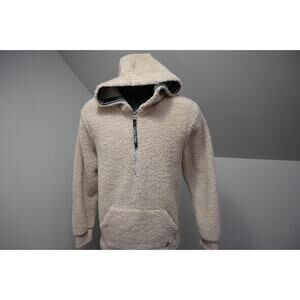 Calvin Klein 1/4 Zip Sherpa Sweater Jacket 1/4 Zip Fleece Womens Medium